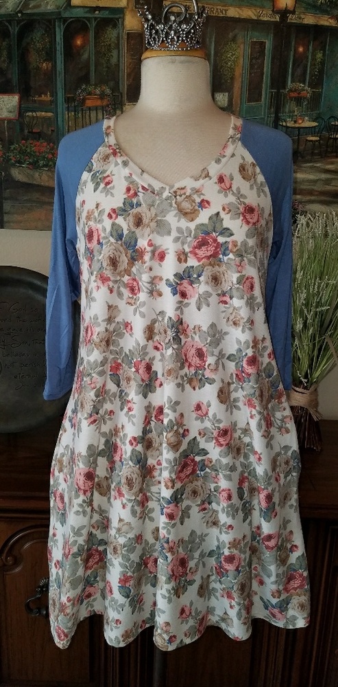 Floral Blue dress